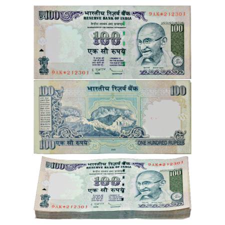 Republic of India, Star Series, full packet of 100 Notes of 100 Rupees, signed by D. Subba