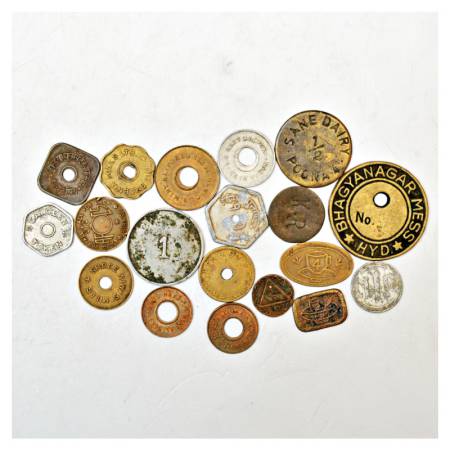 A group of 19 Mint and Canteen Cupro-Nickel Tokens, includes Mint, Bank and Mill Token, va