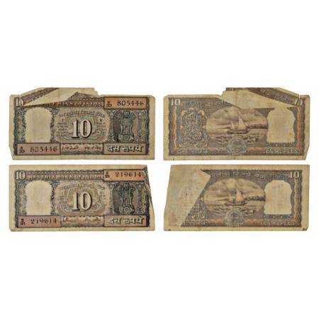 Republic of India, 10 rupees, misprint (2), 1x signed by I.G. Patel, inset 'D', R33 805446
