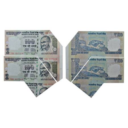 Republic of India, 100 rupees, misprint (2), 2015, signed by Raghuram G. Rajan, without in
