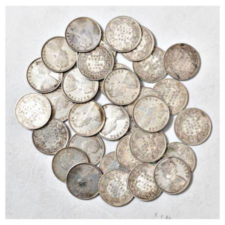 British India, Victoria Empress, silver ½ rupee (32), all dated 1899. (32 coins)