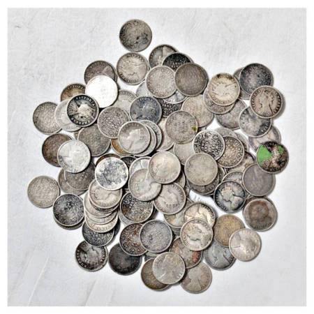 British India, Victoria Queen/ Empress, silver 2 annas (111), various mints, dates and typ