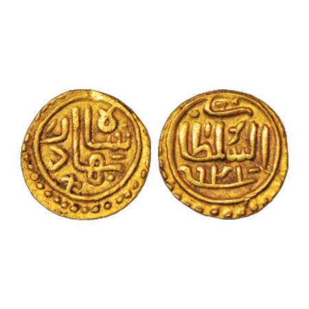 Sultans of Gujarat, Qutb al-Din Bahadur Shah (1526-1537 AD), gold 1/3 tanka, AH 941, 2.30g