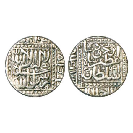 Sultans of Gujarat, Shams al-Din Muzaffar III (second reign 1583-1584 AD), silver rupee, r