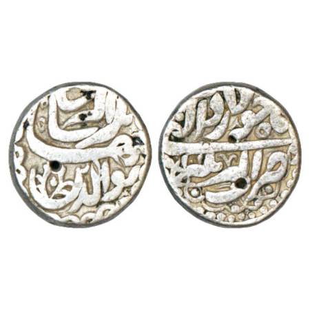 Jahangir (1605-1627 AD), silver rupee, Akbarnagar mint, 'Nur al-Din' type, Khurdad, KM 145