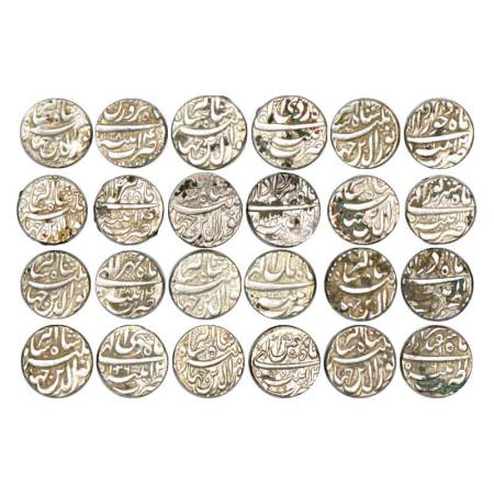 Jahangir, (1605-1627 AD), silver rupee (12), Patna mint, complete set of 12 different mont