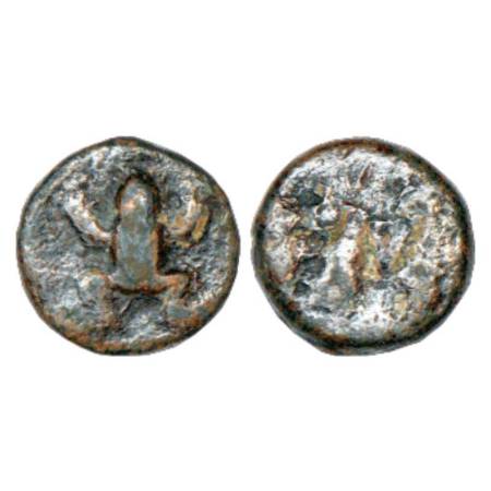 Ancient Eastern Malwa, Dasharna area, lead coin of 'Mugamukha' city-state from Betwa - Yam