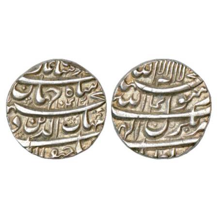 Shah Jahan (1628-1658 AD), silver rupee, Bhakkar mint, AH 1041/RY 4, KM 224.7. Extremely f