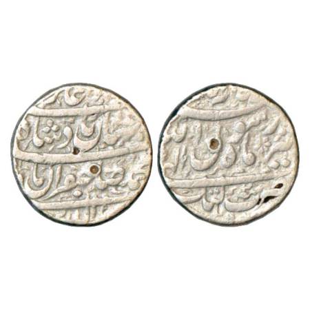Shah Jahan (1628-1658 AD), silver rupee, Katak Mint, Tir 2, KM 224.13. Fine+, Rare.