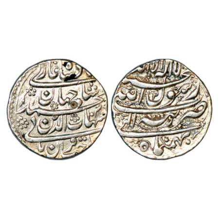 Shah Jahan (1628-1658 AD), silver rupee, Tatta mint, Bahman Mah, AH 1039/RY 2, KM 224.18. 