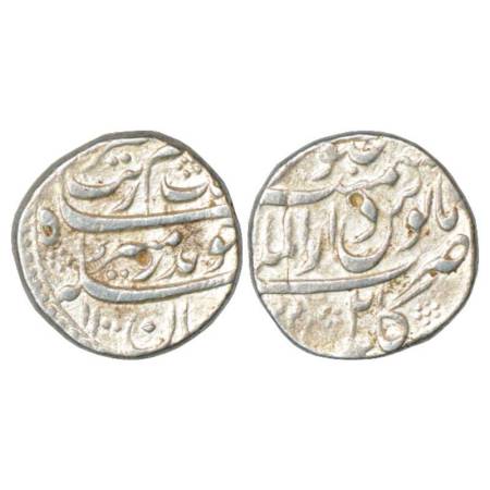 Aurangzeb (1658-1707 AD), silver rupee, Dar ul-Mulk Kabul mint, AH 1100/RY 32, KM 300.45. 