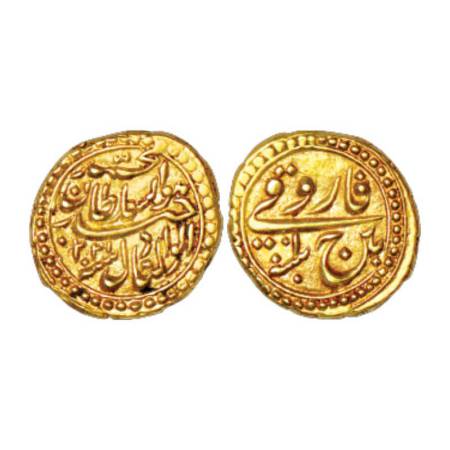 Mysore, Tipu Sultan (1787-1799 AD), gold farooqi, 3.43g. Pattan mint, AM 1220/RY 10 (Retro