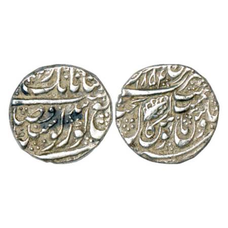 Sikh Empire, silver rupee, Amritsar mint, without Guru Nanak Era, VS 1854, G. Singh 01.15.