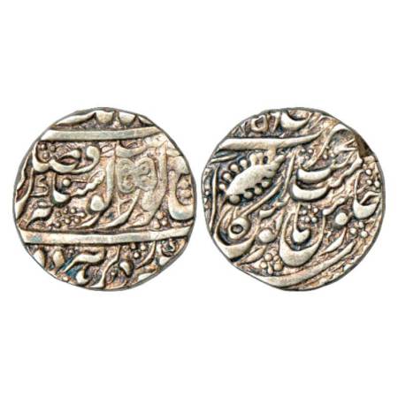 Sikh Empire, silver rupee, Amritsar mint, 'Nanak Shahi' couplet, VS (1)859, similar G. Sin