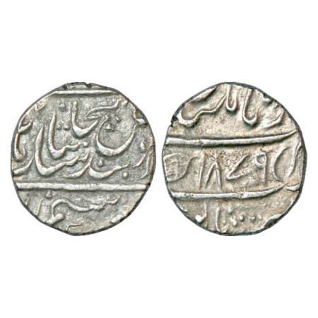 Sikh Empire, silver rupee, Multan mint, 'Nanak Shahi' couplet, AH 1879, Herrli.11.03.04. V