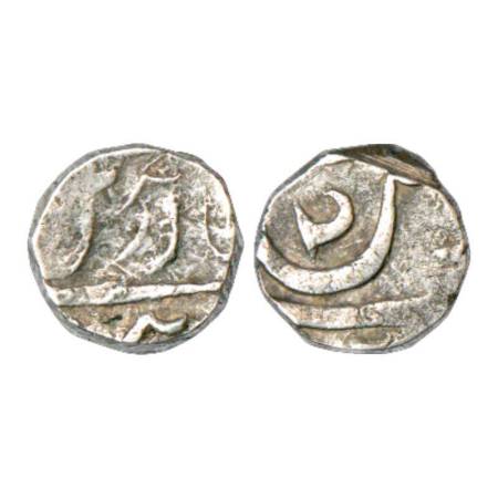 Kaithal, silver ½ rupee of Bhai lal Singh, in the name of Ahmad Shah Durrani, letter 'Suad
