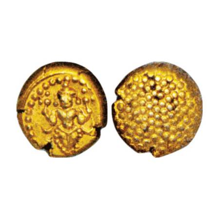 Travancore, uninscribed gold 'Anantharaya Varahan' (1793-1815 AD), Sarasan 'Travancore', p