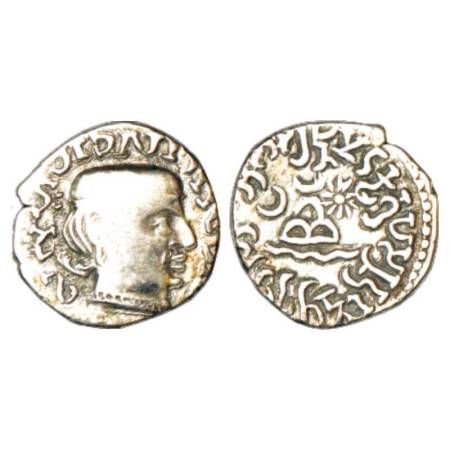 Western Kshatrapas, Karddamaka dynasty, Rudrasimha I as Kshatrapa (165-177 AD), silver dra