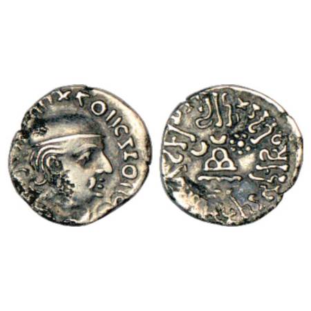 Western Kshatrapas, Karddamaka dynasty, Rudrasena I as kshatrapa (199-202 AD), silver drac