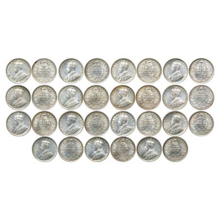 George V, silver 2 annas (15), 1916, Calcutta mint, PR 569; GK 1116. Extremely fine, Very 