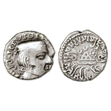 Western Kshatrapas, Kardamaka dynasty, Damasena as Mahakshatrapa (222-238AD), silver drach