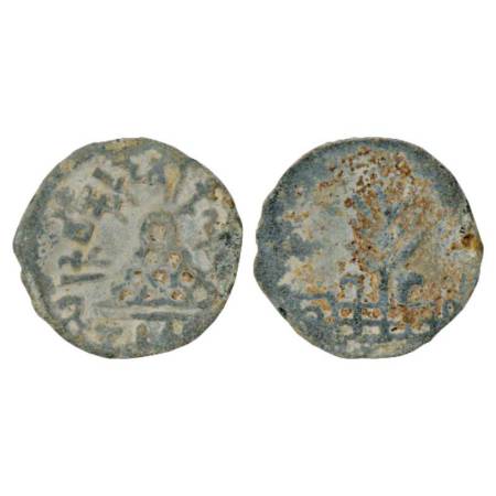 Lesser Satavahanas of Banavasi, lead fractional unit of Chutukulananda Satakarni (250-300 
