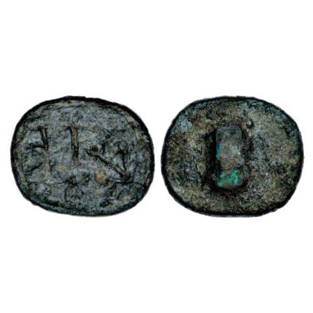 Western India, bronze seal of Kshatrapa-Gupta period (300-450 AD), with Brahmi inscription