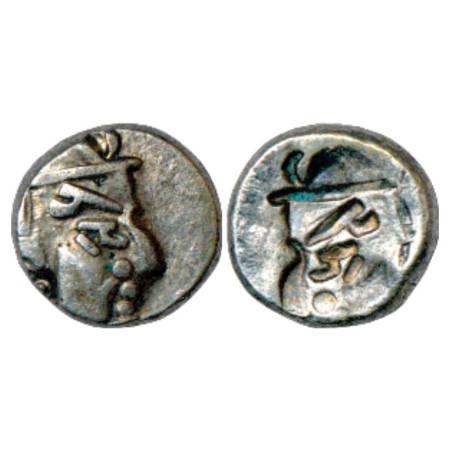 Maitrakas of Vallabhi - silver dramma in the name of 'Sharvva Bhattaraka', (c.60-700 AD), 