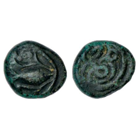 Nayakas of Madurai, anonymous 'Sri Vira' type kasu, not listed in Ganesh 'Tamil nadu' 2.34