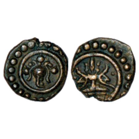 Kerala, Venad region, uninscribed 'Thira Kasu', not listed in Sarasan 'Travancore', 1.17g.