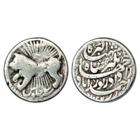 Jahangir (1605-1627 AD), silver zodiacal rupee, 'Leo' sign, Ahmadabad mint, AH 1027/RY 13,