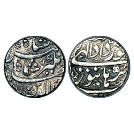 Jahangir (1605-1627 AD), silver rupee, Burhanpur mint, Khurdad, Nur al-din type, KM 145.5.