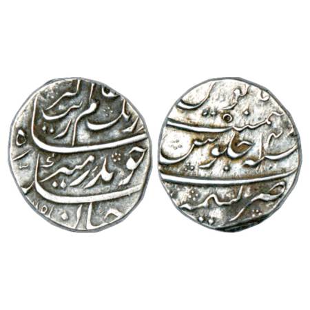 Aurangzeb (1658-1707 AD), silver rupee, Kashmir mint, AH (1)115/RY 48, KM 300.48. Very fin