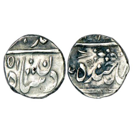 Hyderabad, Sikandar Jah (1803-1829 AD), silver ½ rupee, 5.58g. Farkhanda Bunyad Hyderabad 