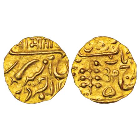 Jodhpur, Umaid Singh (1918-1947 AD), gold ¼ mohur, 2.73g. Jodhpur mint, in the name of Geo