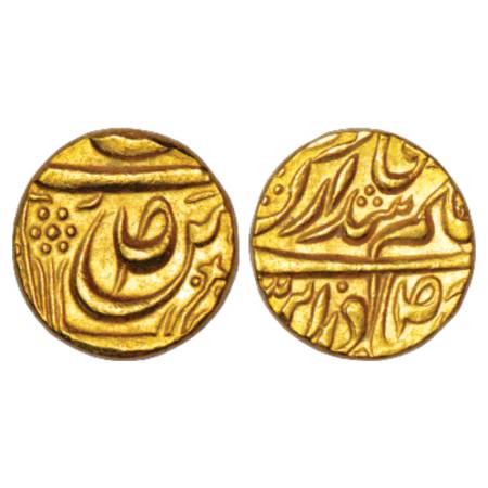 Patiala, Amar Singh (1765-1781 AD), gold mohur, 10.73g, in the name of Ahmed Shah Durrani,