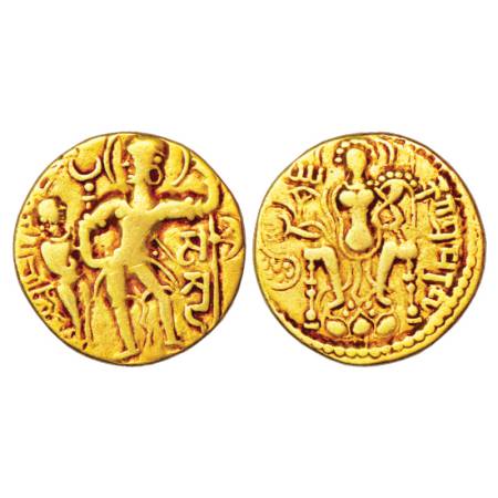 Gupta Empire - gold dinar of Samudra Gupta (c.350-375 AD), 'Battle Axe' type, Altekar Clas