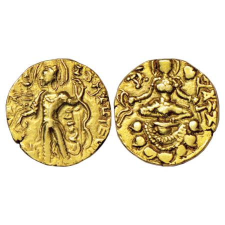 Gupta Empire - gold dinar of Chandra Gupta II (c.375-415 AD), 'Archer' type, Altekar Class