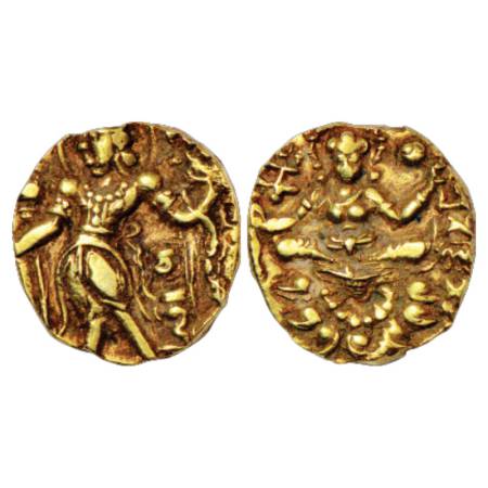 Gupta Empire - gold dinar of Chandra Gupta II (c.375-415 AD), 'Archer' type, Altekar Class