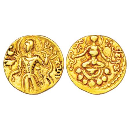 Gupta Empire - gold dinar of Chandra Gupta II (c.375-415 AD), 'Archer' type, Altekar Class