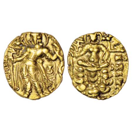Gupta Empire - gold dinar of Chandra Gupta II (c.375-415 AD), 'Archer' type, Altekar Class