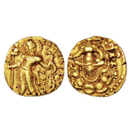 Gupta Empire - gold dinar of Chandra Gupta II (c.375-415 AD), 'Archer' type, Altekar Class