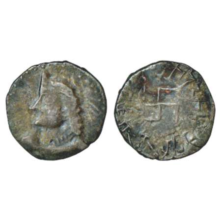 Paratarajas of Sindh and Baluchistan, billon Drachm of Bhimarjuna (325-350 AD), ISCH 50.1D