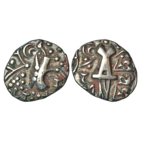 Kashmir, Kakotaka dynasty of the post-Gupta period, base gold Staters of king Vigraha, (65