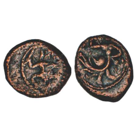 Vijayanagara Empire, later anonymous coinage of Aravidu dynasty, Penukonda-Chandragiri reg