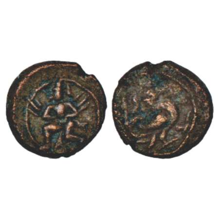 Vijayanagara Empire, later anonymous coinage of Aravidu dynasty, Penukonda-Chandragiri reg