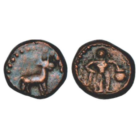 Nayakas of Thanjavur?, anonymous and uninscribed copper cash coin, (1575-1650 AD) AD not l