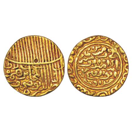 Sultans of Jaunpur, Nasir al-Din Mahmud Shah (1440-1456 AD), gold tanka, AH 845?, 11.53g. 