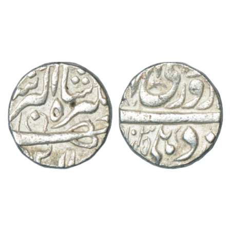 Jahangir (1605-1627 AD), silver rupee, Delhi mint, Farwardin, AH 1035, KM 145.6. Very fine