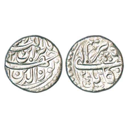 Jahangir (1605-1627 AD), silver rupee, Kabul mint, Tir, AH 1026/RY 12, KM 145.9. Very fine